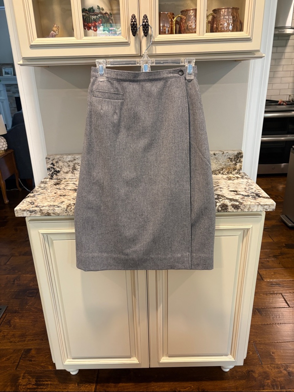Pendleton Gray Wool Pencil Skirt, 26 inch waist